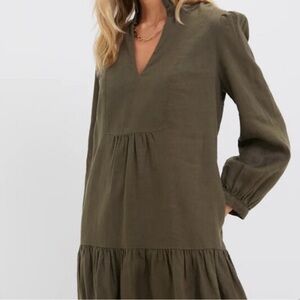 NWT Tuckernuck Olive Long Sleeve Dress